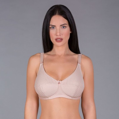 Sujetador control encaje allover sin aros y con foam.