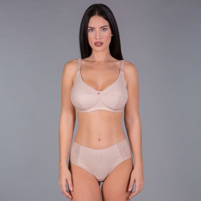 Sujetador control encaje allover sin aros y con foam.