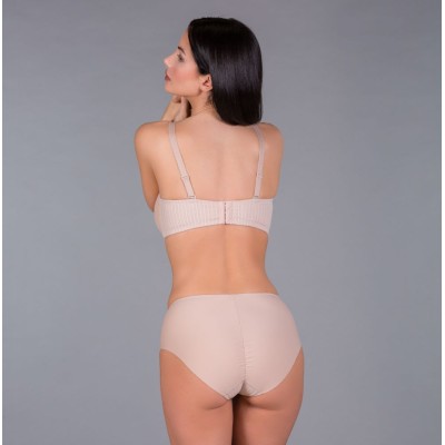 Sujetador sin tirantes preformado control encaje allover con aros y con foam.