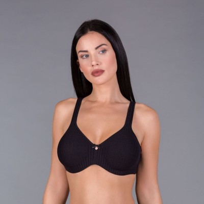 Sujetador preformado control encaje allover con aros y sin foam.