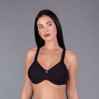 Sujetador preformado control encaje allover con aros y sin foam.